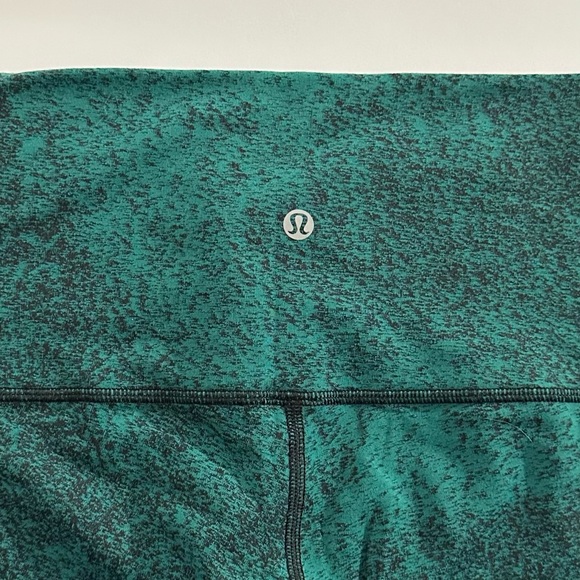 Lululemon Wunder Under High-Rise 30" Luon - Spray Jacquard Hunter Green | 12 - Picture 8 of 12